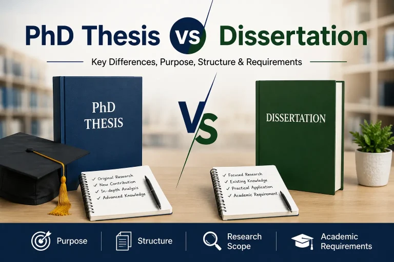 PhD Thesis vs Dissertation